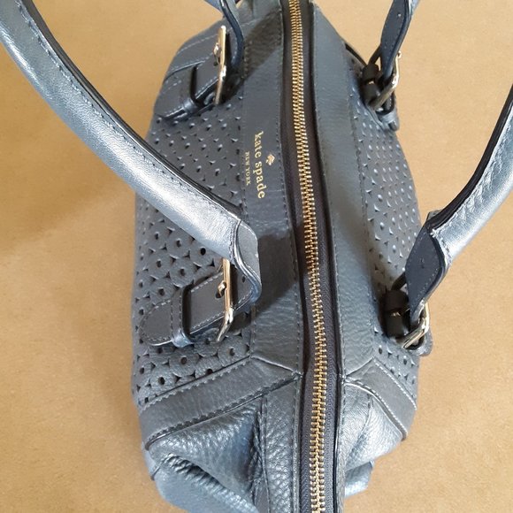 Kate Spade Dark Gray Satchel, EUC - Picture 5 of 11